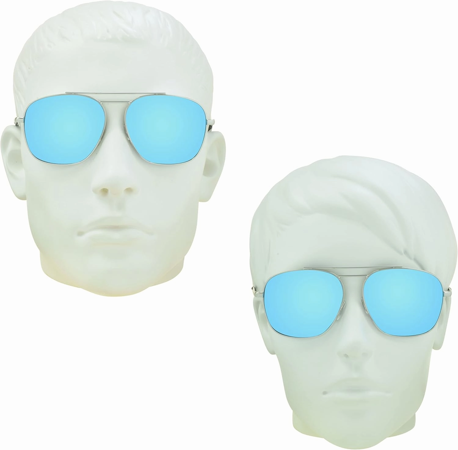 proSPORT Aviator Polarized Sunglasses Metal Grey Mirror Green Orange Red Green Blue Gold