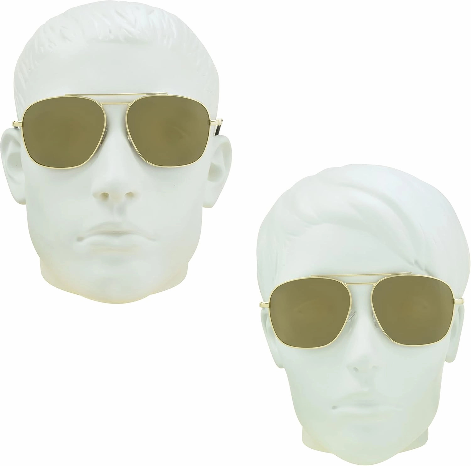 proSPORT Aviator Polarized Sunglasses Metal Grey Mirror Green Orange Red Green Blue Gold