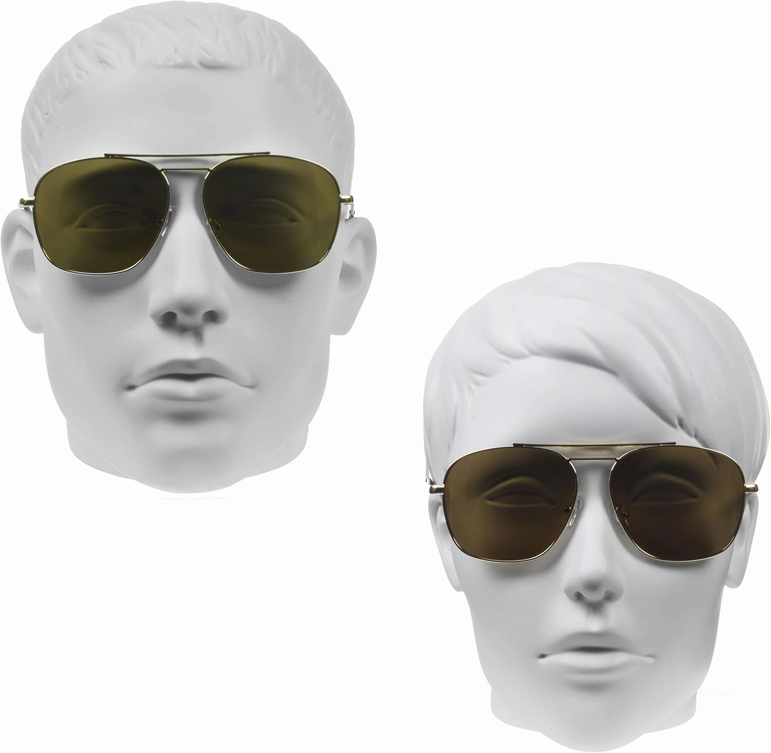 proSPORT Aviator Polarized Sunglasses Metal Grey Mirror Green Orange Red Green Blue Gold