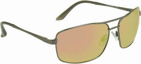 proSPORT Polarized Aviator Mirror Sunglass with Strap Men Anti-Glare Blue Gold Orange Green Flashed Mirrored Lens