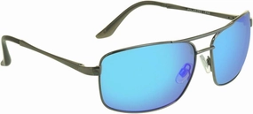 proSPORT Polarized Aviator Mirror Sunglass with Strap Men Anti-Glare Blue Gold Orange Green Flashed Mirrored Lens