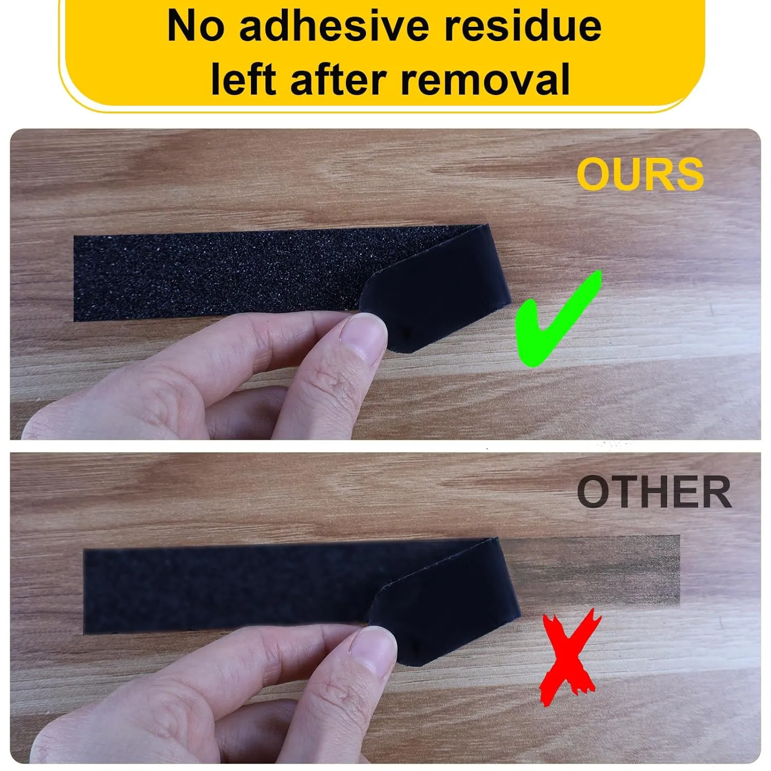 Qingluan Anti Slip Tape, Heavy Duty Grip Tape Outdoor Waterproof, High Adhesive Traction Safety Tape for Stairs, Tread Steps, Ramps, Skateboards (Black, 1 Inch x 65 Feet)