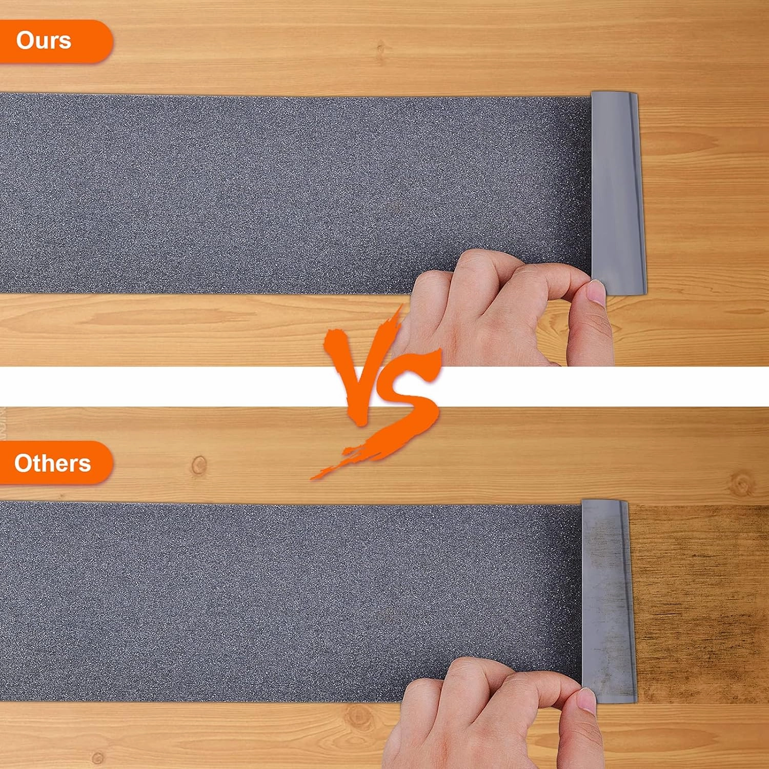 Qingluan Grip Tape, Heavy Duty Anti Slip Tape for Stairs Outdoor/Indoor Waterproof 4" x 33 ft, Safety Non-Slip Roll for Stair Step Traction Treads Stair Non Slip Strips Grey
