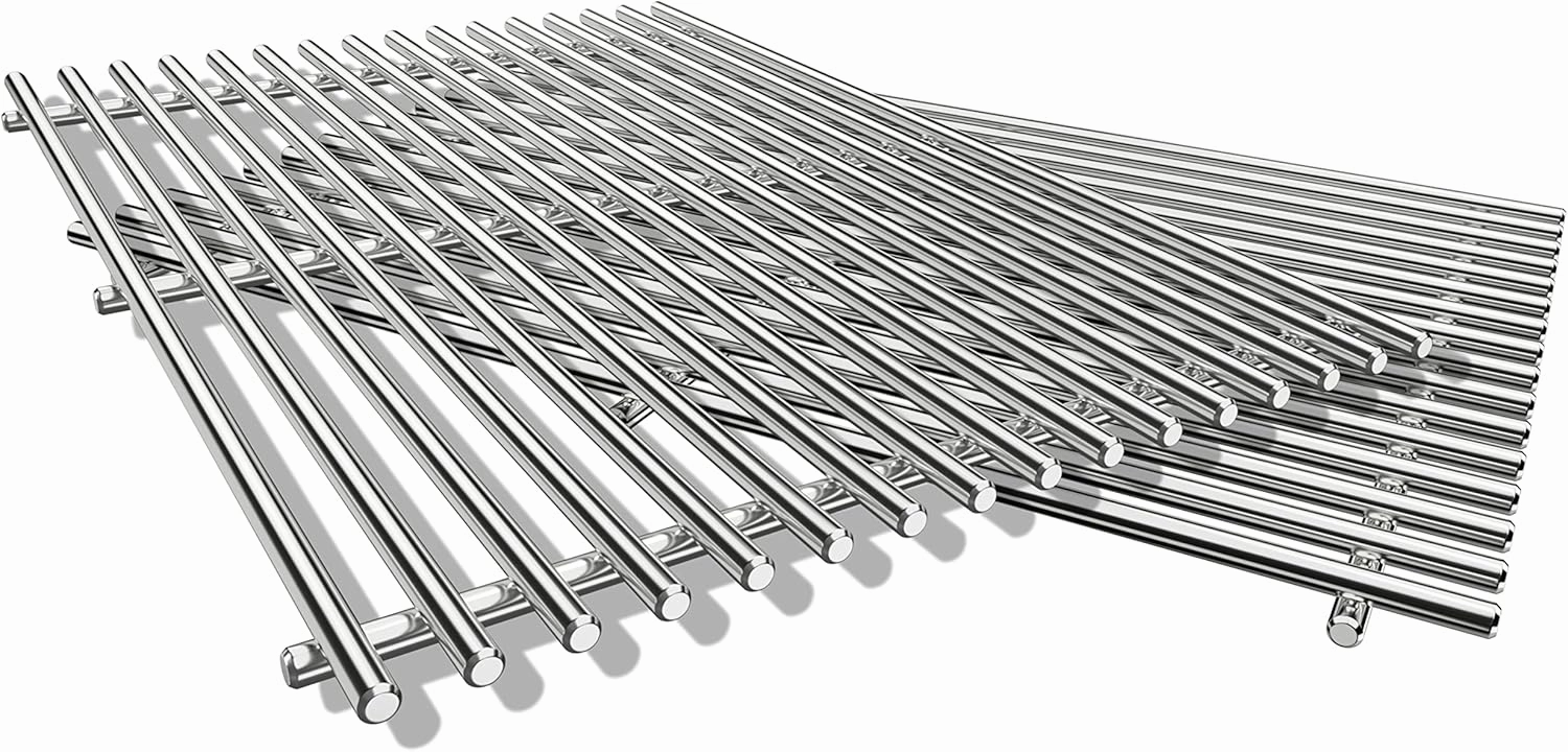 QuliMetal SUS304 Grill Grates for Weber Spirit 300 and GS4 Spirit II 300 Series, Spirit 700, Genesis Silver B & C, Genesis Gold B & C, Genesis Platinum B & C, Genesis 1000-3500