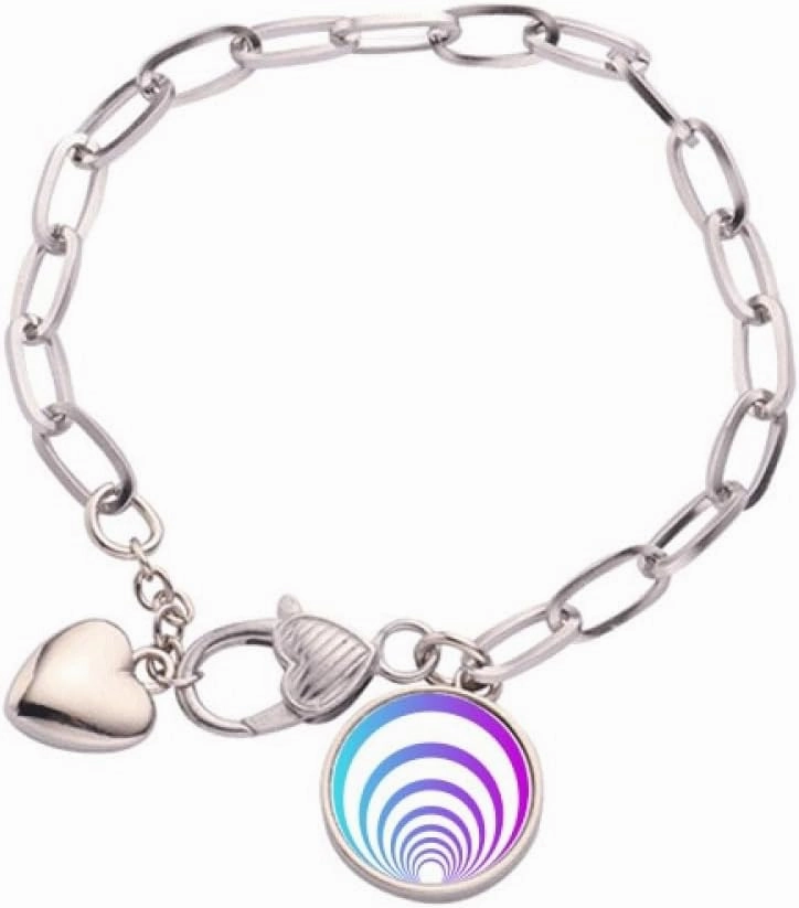 radiation line watch c Heart Chain Bracelet Jewelry Charm Fashion