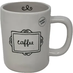 Rae Dunn by Magenta Coffee Mug - Different Coffee Designs (Coffee in Picture Frame)