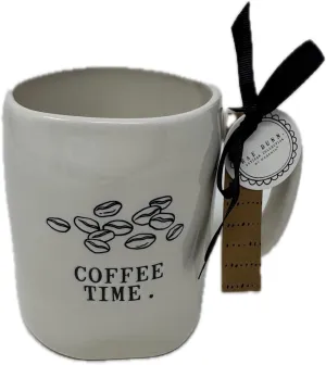Rae Dunn by Magenta Coffee Mug - Different Designs (Coffee Time with Beans)