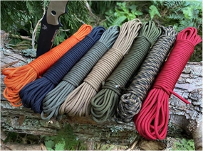Ravenox MILSPEC 550 Paracord | Genuine MIL-C-5040H Type III 550 Cord | 7 Inner Strand, 100% Twisted Nylon Cordage | Parachute Cord Rope for Military, Survival, Outdoor Recreation | Made in The USA