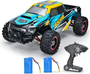 RC Cars Remote Control Car for Boys 2.4 GHZ High Speed Racing Car, 1:8 RC Trucks 4x4 Offroad with 2 Batteries, Electric Rock Crawler Toy Car Gift for Kids Adults Girls