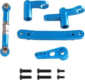 Rc Connecting Rod Tie Rod for SCY for Jjrc C8805 1/16 Metal Steering Components Steering Rod Remote Control Car Parts and Accessories Upgrades Replacement and Use(Blue)