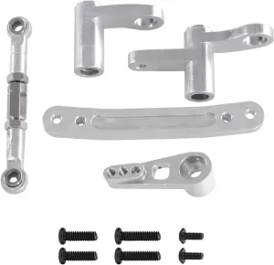 Rc Connecting Rod Tie Rod for SCY for Jjrc C8805 1/16 Metal Steering Components Steering Rod Remote Control Car Parts and Accessories Upgrades Replacement and Use(Silver)