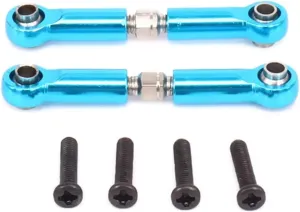 Rc Special Connecting Rod for HSP 1/16 Steering Servo Link Tie-Rod 86009 94186 94286 Rc Car Tracked Vehicles Parts and Accessories Upgrades Replacement and Use(Blue)