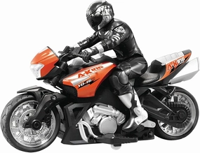 RC 1:8 Remote Control Motorcycle 2.4G Cross Country Motorcycle Stunt Drift Car Use Time Up to 1 Hour Boy Toy Car ABS Material Solid and Durable Children’s Gift
