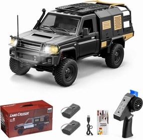 RC Crawler, 1/12 LC79 RC Rock Truck, MN-82S New Upgrades Land Cruiser Remote Control Pickup Off Road RTR 2.4GHz Remote Control Rock Crawler Car with Controllable Headlights DIY Customization