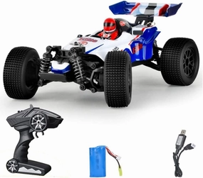 RC Racing Car, 1:18 Scale 2.4GHZ Remote Control Car 35KM/H High Speed Racing All Terrains RC Truck Electric Toy Vehicle Short Course Rally Monster RTR