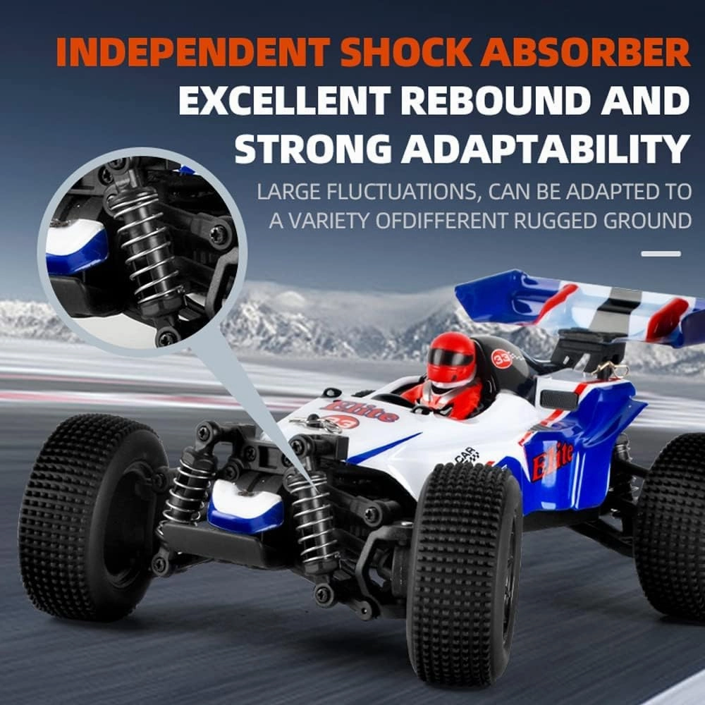 RC Racing Car, 1:18 Scale 2.4GHZ Remote Control Car 35KM/H High Speed Racing All Terrains RC Truck Electric Toy Vehicle Short Course Rally Monster RTR