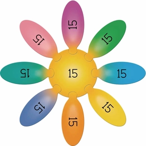 Really Good Stuff Daisy Number Sense Puzzles Set - Numbers 11 to 20 - Ages 4-6, Grades Pre-K-1