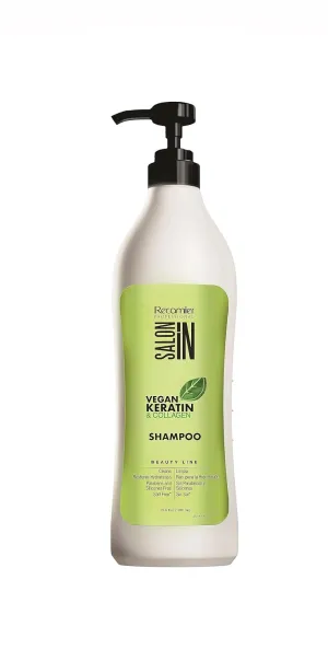 RECAMIER PROFESSIONAL SALON IN Vegan Keratin & Collagen Line 3-PIECE HAIR KIT with Shampoo 33.8 fl.oz.   Conditioner 33.8 fl.oz.  Recharge Intensive Mask 17.6oz.