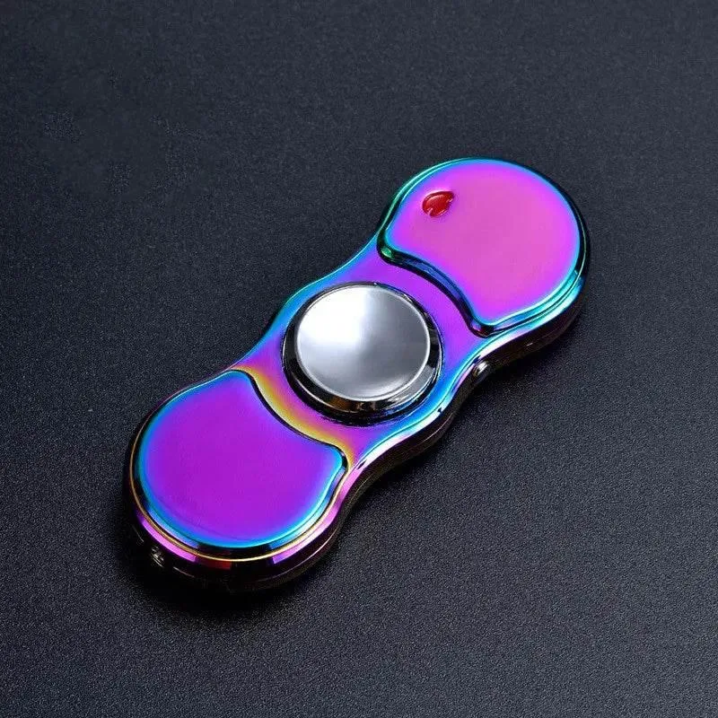 Rechargeable Colorful Fidget Spinner Lighter - Fun and Functional Igniter