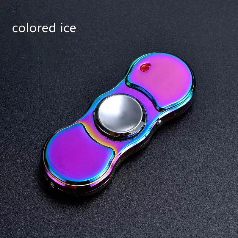 Rechargeable Colorful Fidget Spinner Lighter - Fun and Functional Igniter