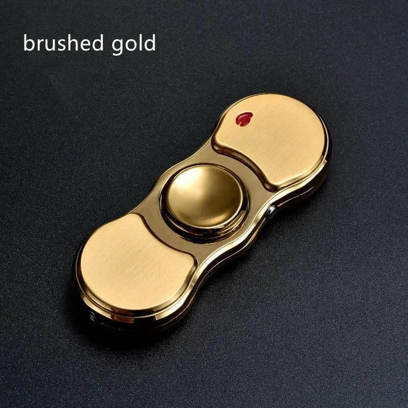 Rechargeable Colorful Fidget Spinner Lighter - Fun and Functional Igniter