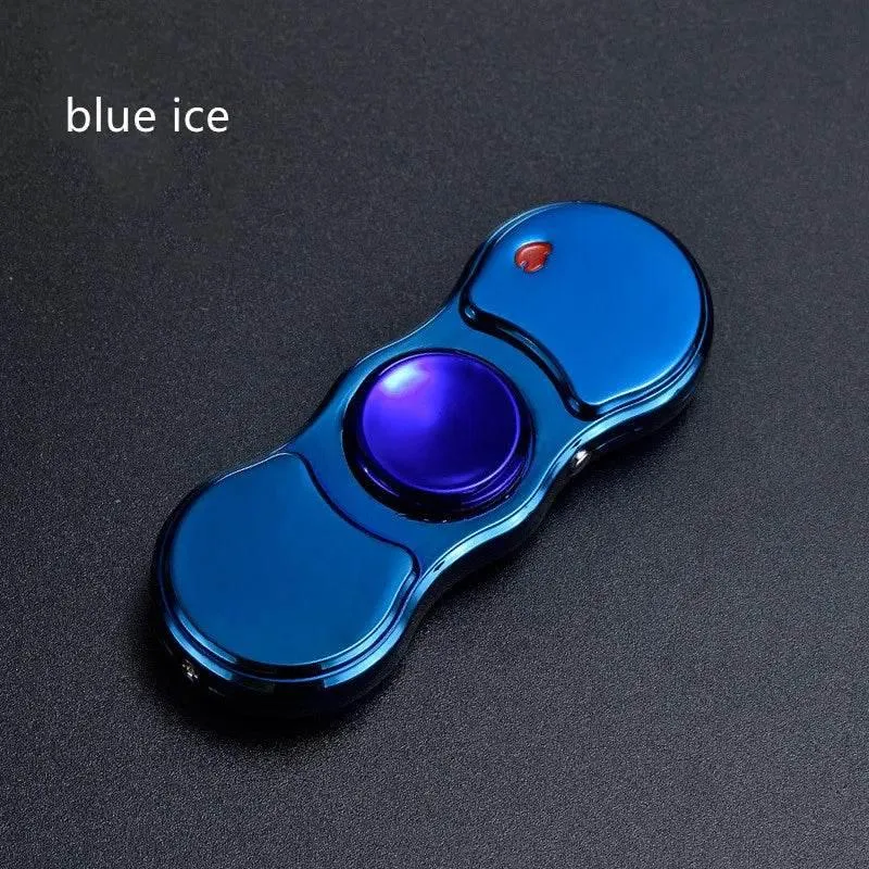Rechargeable Colorful Fidget Spinner Lighter - Fun and Functional Igniter