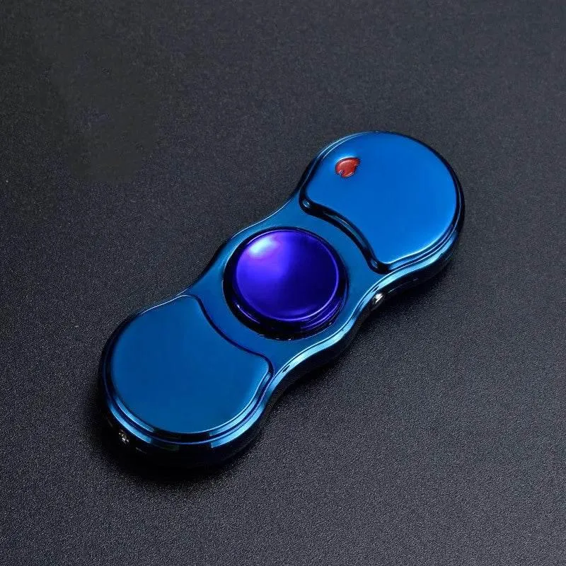 Rechargeable Colorful Fidget Spinner Lighter - Fun and Functional Igniter