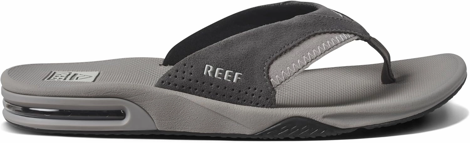 REEF Fanning Men's Bottle Opener Flip Flop, Arch Support, Durable Outsole, Water Friendly