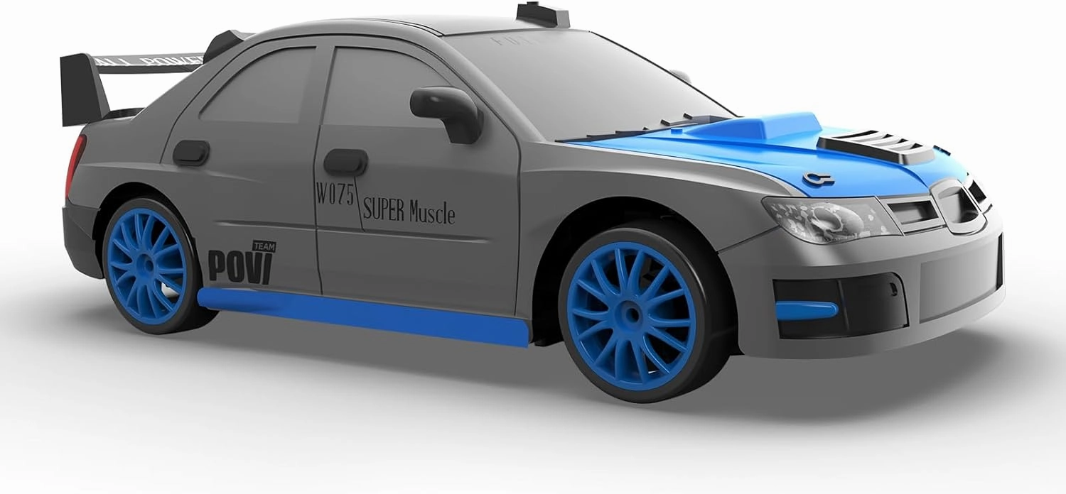 Remote Control Car RC Drift Car 2.4GHz 1:24 Scale 4WD High Speed RC Cars Vehicle with LED Lights Batteries and Drifting Tires Racing Sport Toy Cars for Adults Boys Girls Kids Gift