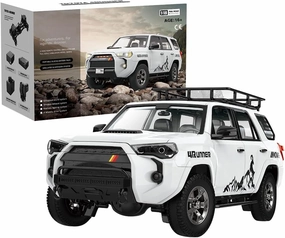 Remote Control HG-52 1/18 Scale 2.4GHz Electric Brushed Off-Road Climbing 4WD RC Vehicle Model, Mini Racing Car for Adults (High-End RTR Version/White)