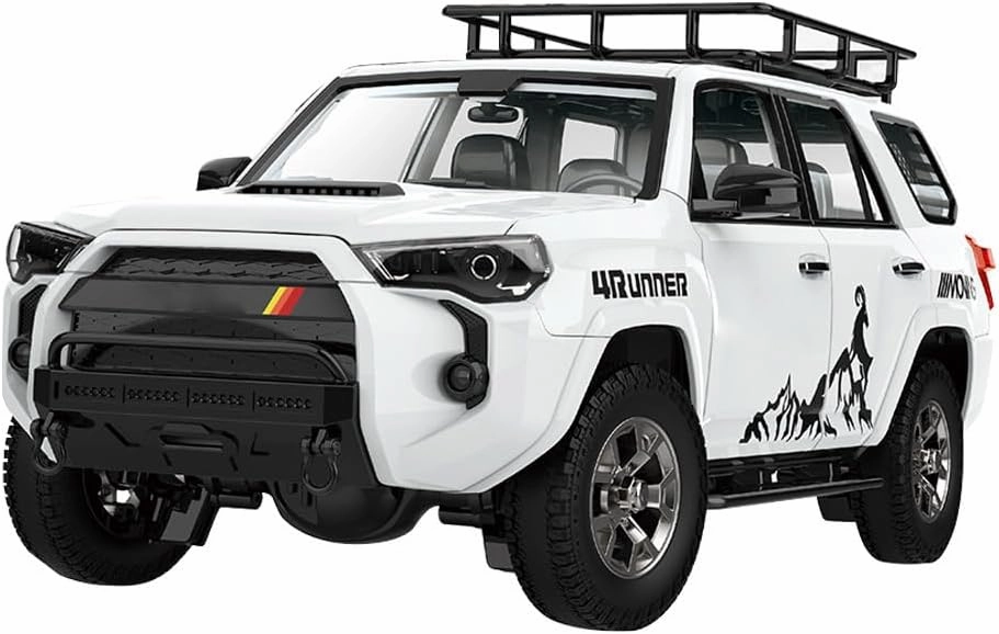 Remote Control HG-52 1/18 Scale 2.4GHz Electric Brushed Off-Road Climbing 4WD RC Vehicle Model, Mini Racing Car for Adults (High-End RTR Version/White)