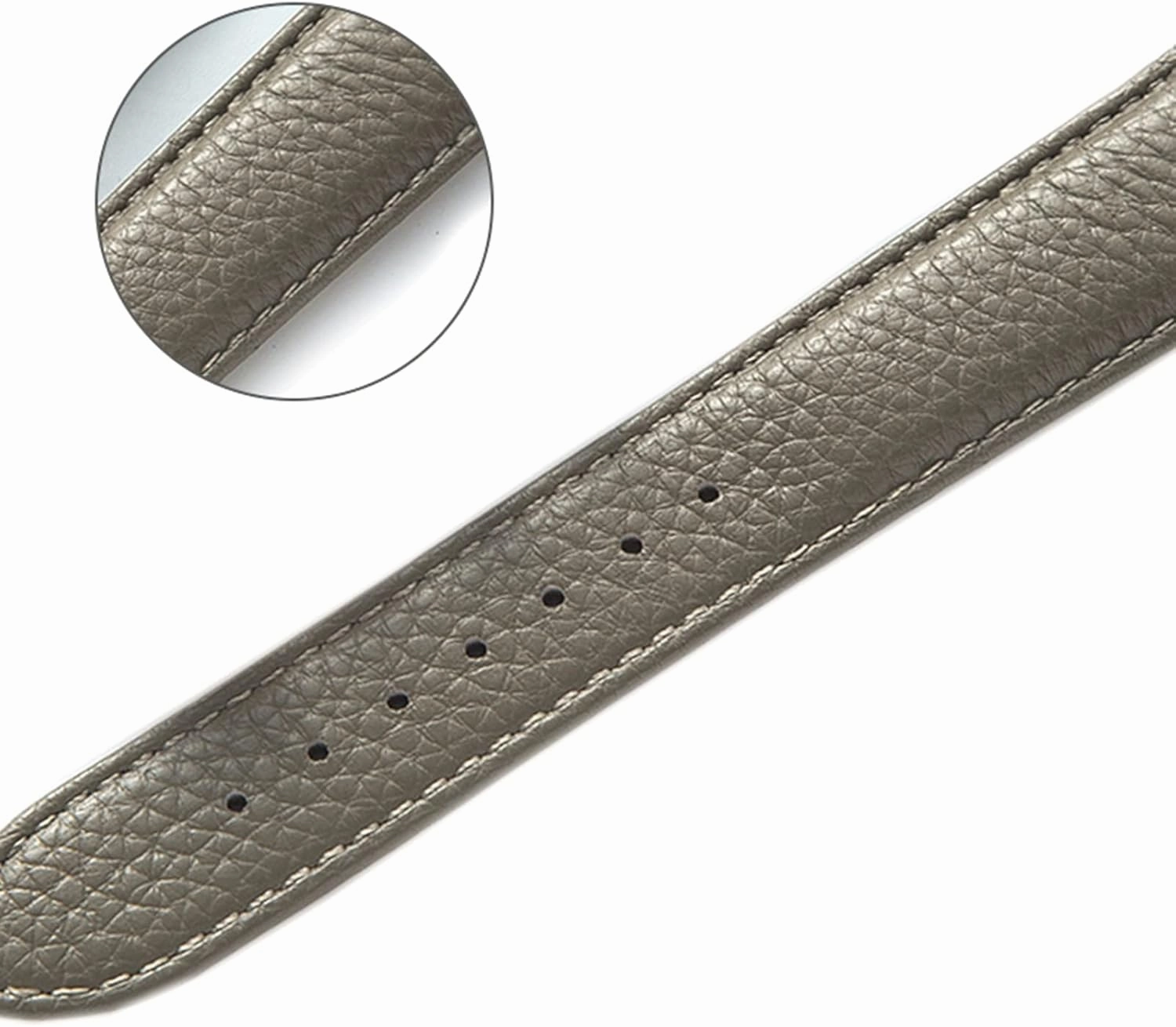 Replace Watchband, Watch Straps,Watch Band Replacement,13mm-22m Men Lychee Pattern Soft Colorful Genuine Leather Watch Strap with Quick Release Butterfly Buckle Replacement Accessories