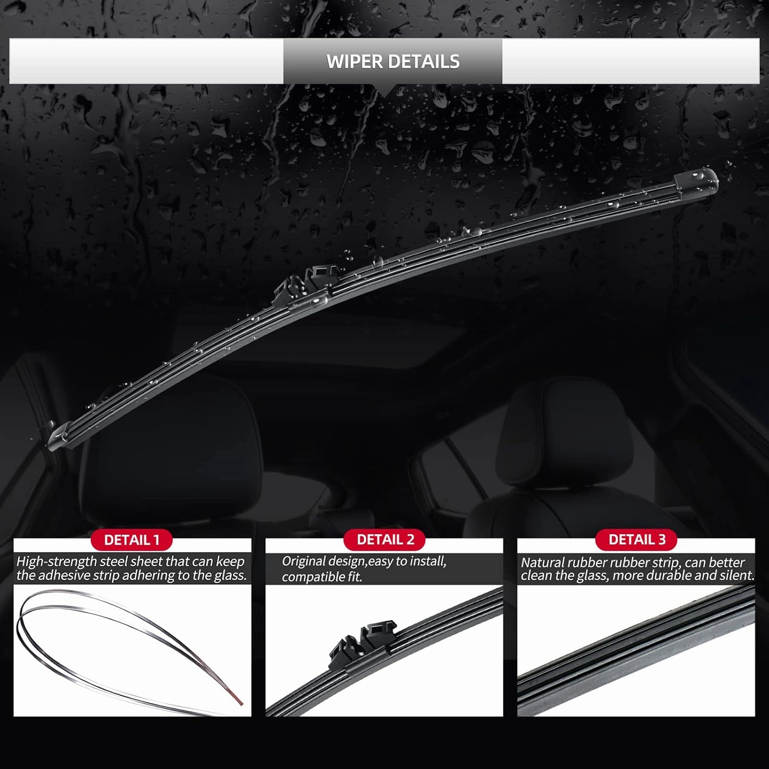 Replacement for Lincoln Nautilus 2019 2020 2021 2022 2023 Rear Windshield Wiper Blade and Arm Assembly-Car Back window wiper Arm Blade Complete Set