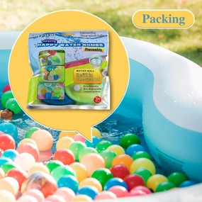 Reusable Water Balloons for Kids Adults 16pcs Self-Sealing Silicone Water Balloons Quick Fill Water Splash Balls, Summer Fun Outdoor Toys for Kids Ages 3 , Pool Toys, Water Park, Summer Party
