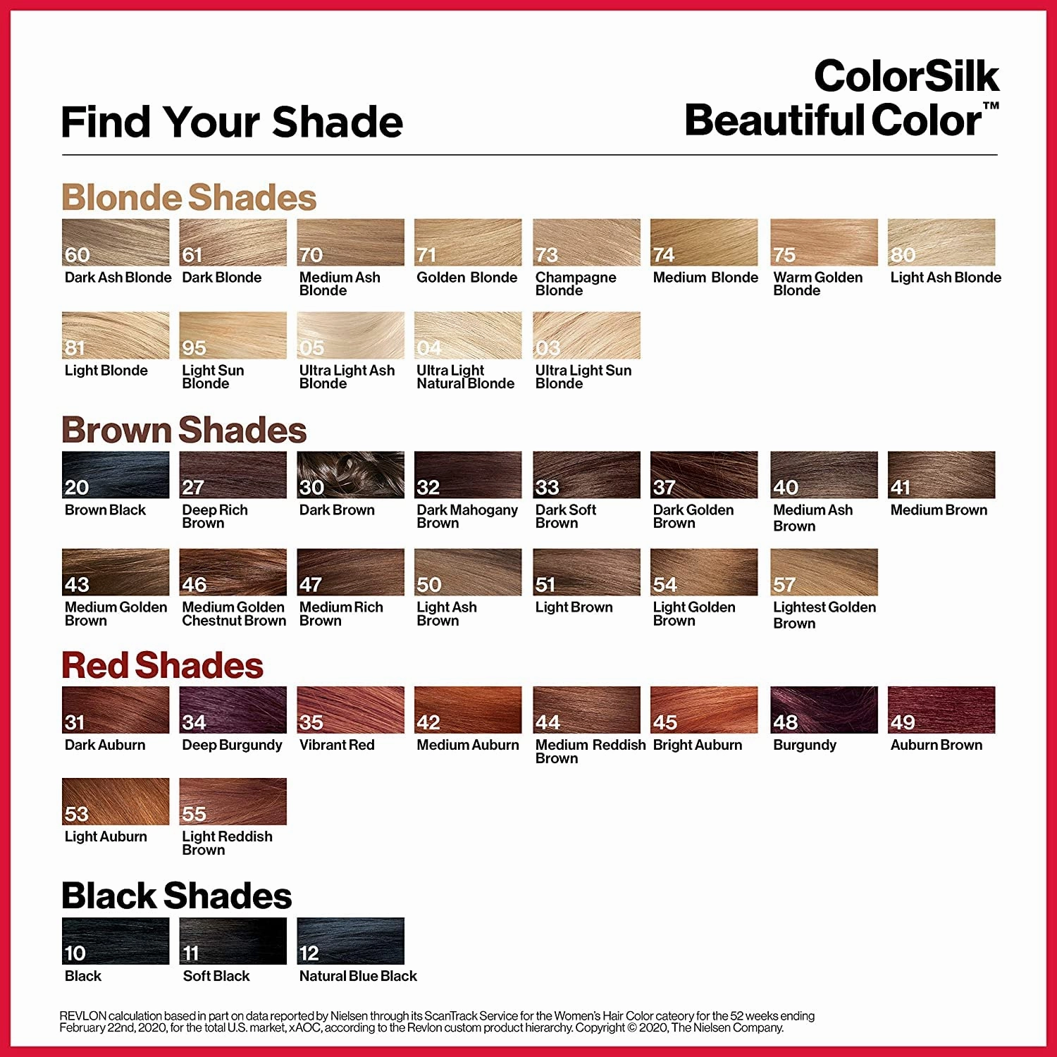 Revlon Permanent Hair Color, Permanent Hair Dye, Colorsilk with 100% Gray Coverage, Ammonia-Free, Keratin and Amino Acids, 20 Brown Black, 4.4 Oz (Pack of 3)