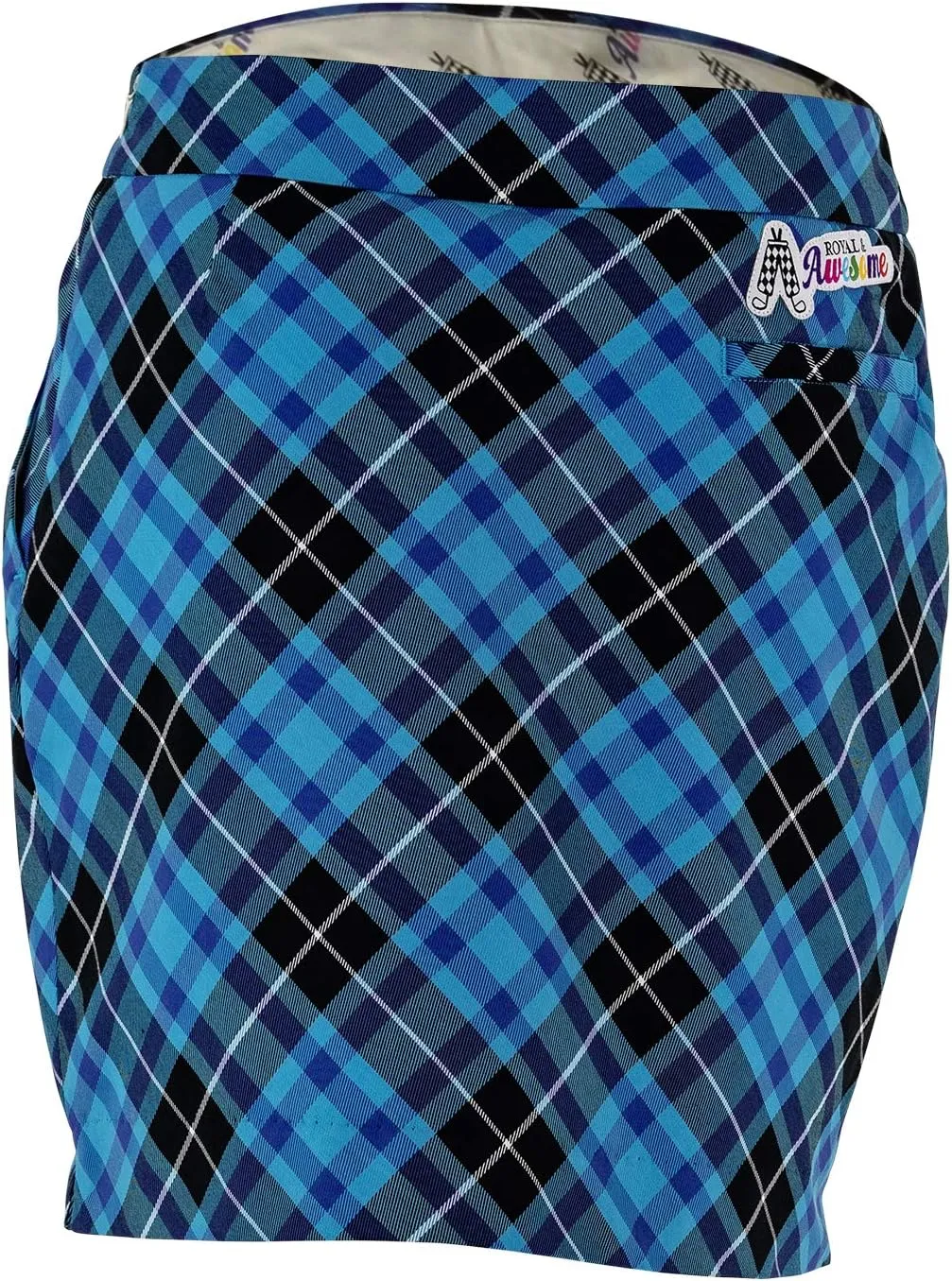 Royal & Awesome Women's Golf Skort with Pockets, Skirts for Ladies, Colorful Design
