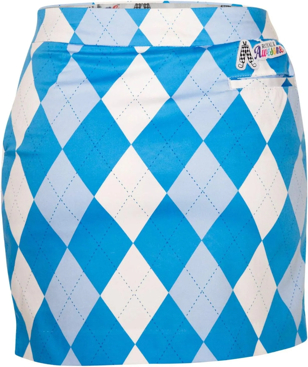 Royal & Awesome Women's Golf Skort with Pockets, Skirts for Ladies, Colorful Design