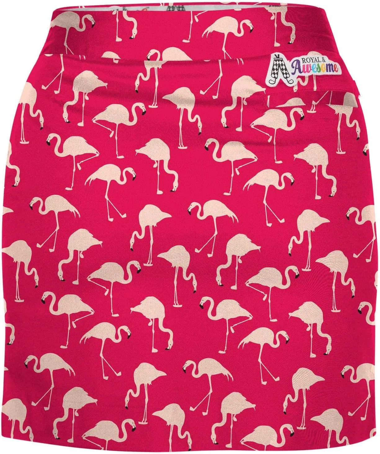 Royal & Awesome Women's Golf Skort with Pockets, Skirts for Ladies, Colorful Design