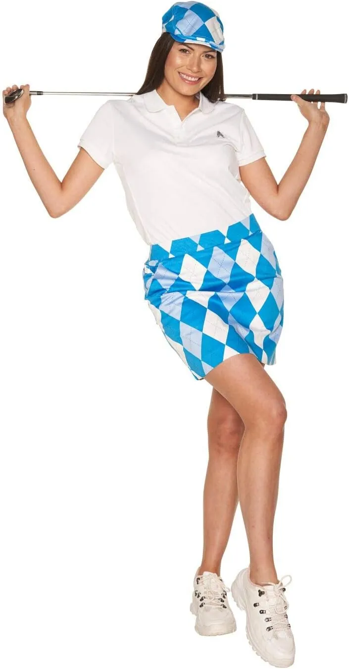 Royal & Awesome Women's Golf Skort with Pockets, Skirts for Ladies, Colorful Design