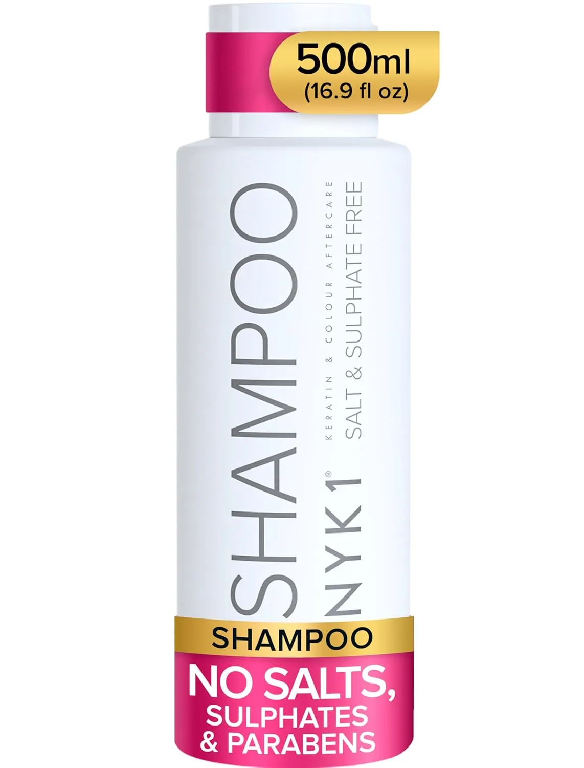 SALT SULFATE FREE SHAMPOO for Color Treated Hair (17 Fl Oz / 500ml) Best Aftercare for Extensions (Unisex) Keratin Kit Treatment Straightening Fix Damaged After Care Paraben Free