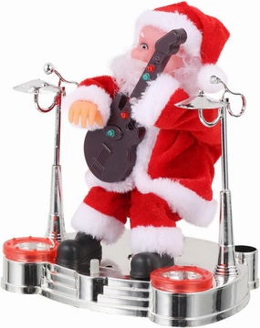 Santa Claus Plaything Christmas Electric Doll Animated Santa Doll Battery-Powered Toy Classic Santa Appearance Joyful Christmas