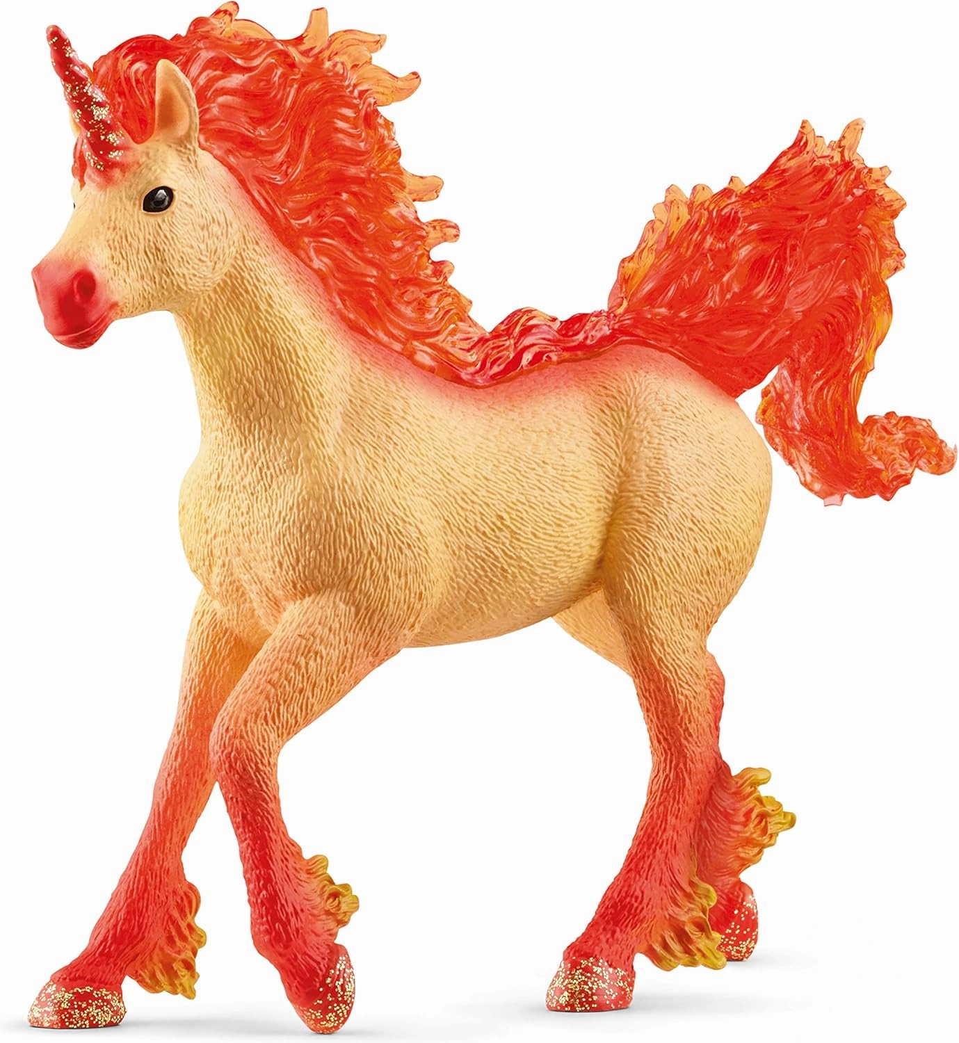 Schleich Bayala - Elementa Fire Unicorn Stallion Toy - Cute Fantasy Horse Toys for Girls and Boys - Mythical Creature Figures - Fun Fairy Animals for Play - Pretty Unicorn Figurines for Kids Ages 5 