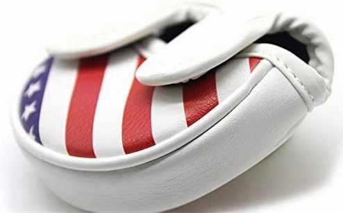 Seacloud Golf Cover Red/White/Blue USA Flag Design Driver Fairway Wood Hybrid Cover Headcover Putter Blade Mallet Cover