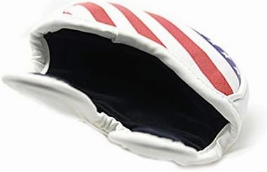 Seacloud Golf Cover Red/White/Blue USA Flag Design Driver Fairway Wood Hybrid Cover Headcover Putter Blade Mallet Cover