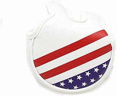 Seacloud Golf Cover Red/White/Blue USA Flag Design Driver Fairway Wood Hybrid Cover Headcover Putter Blade Mallet Cover