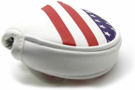 Seacloud Golf Cover Red/White/Blue USA Flag Design Driver Fairway Wood Hybrid Cover Headcover Putter Blade Mallet Cover