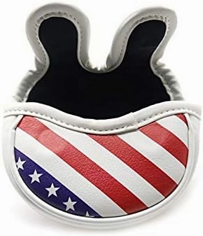 Seacloud Golf Cover Red/White/Blue USA Flag Design Driver Fairway Wood Hybrid Cover Headcover Putter Blade Mallet Cover