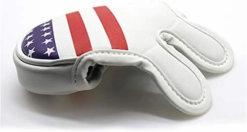 Seacloud Golf Cover Red/White/Blue USA Flag Design Driver Fairway Wood Hybrid Cover Headcover Putter Blade Mallet Cover