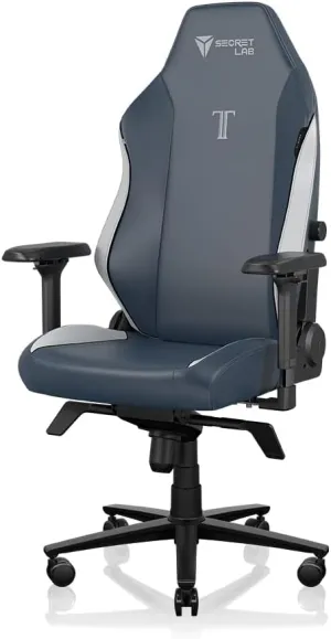 Secretlab Titan Evo Royal Gaming Chair - Reclining - Ergonomic & Comfortable Computer Chair with 4D Armrests - Magnetic Head Pillow & 4-Way Lumbar Support - Small - Blue - Leatherette