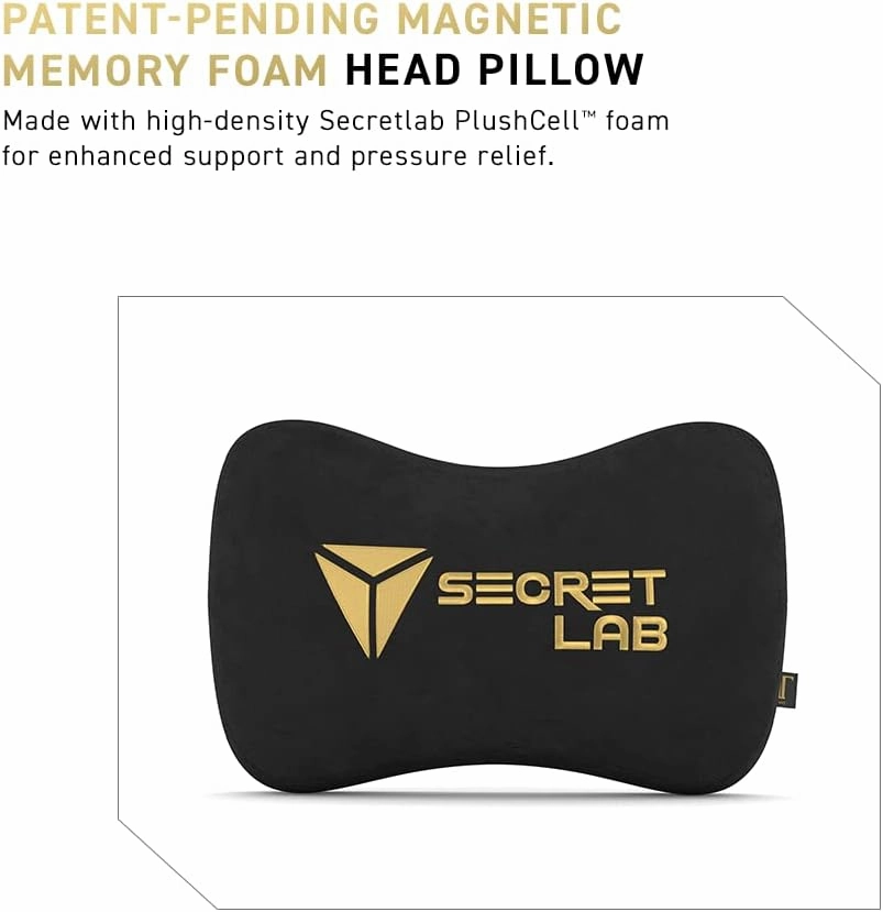 Secretlab Titan Evo K/DA POP/Stars Gaming Chair - Reclining - Ergonomic & Comfortable Computer Chair with 4D Armrests - Magnetic Head Pillow & Lumbar Support - Small - Black/Gold - Leatherette